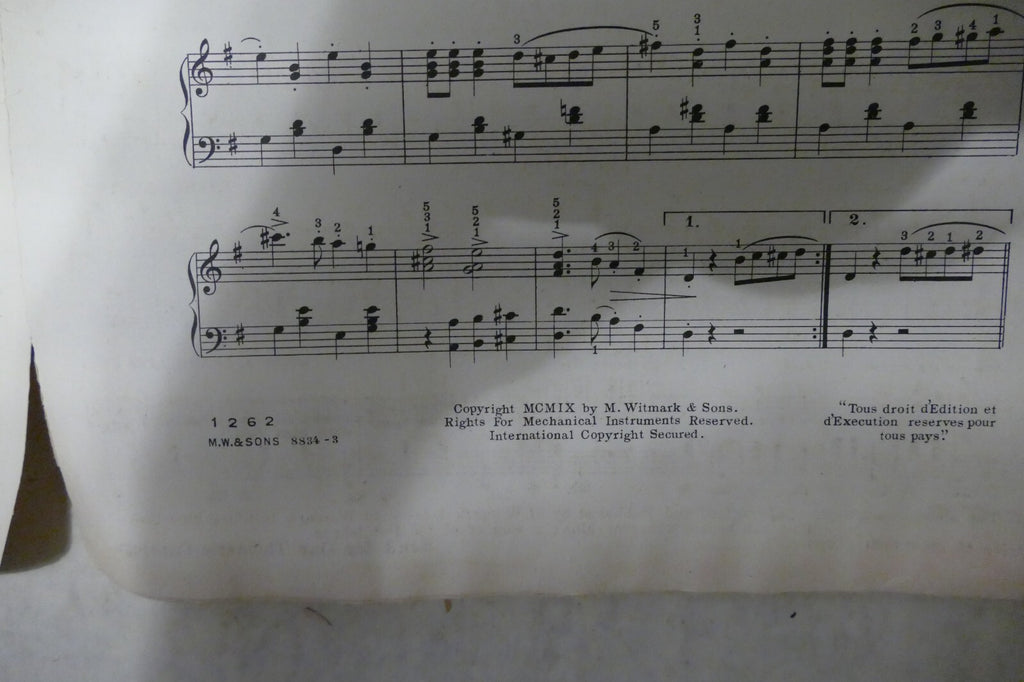 School Comrades March, 1909, by H. Engelmann, M. Witmark and Sons