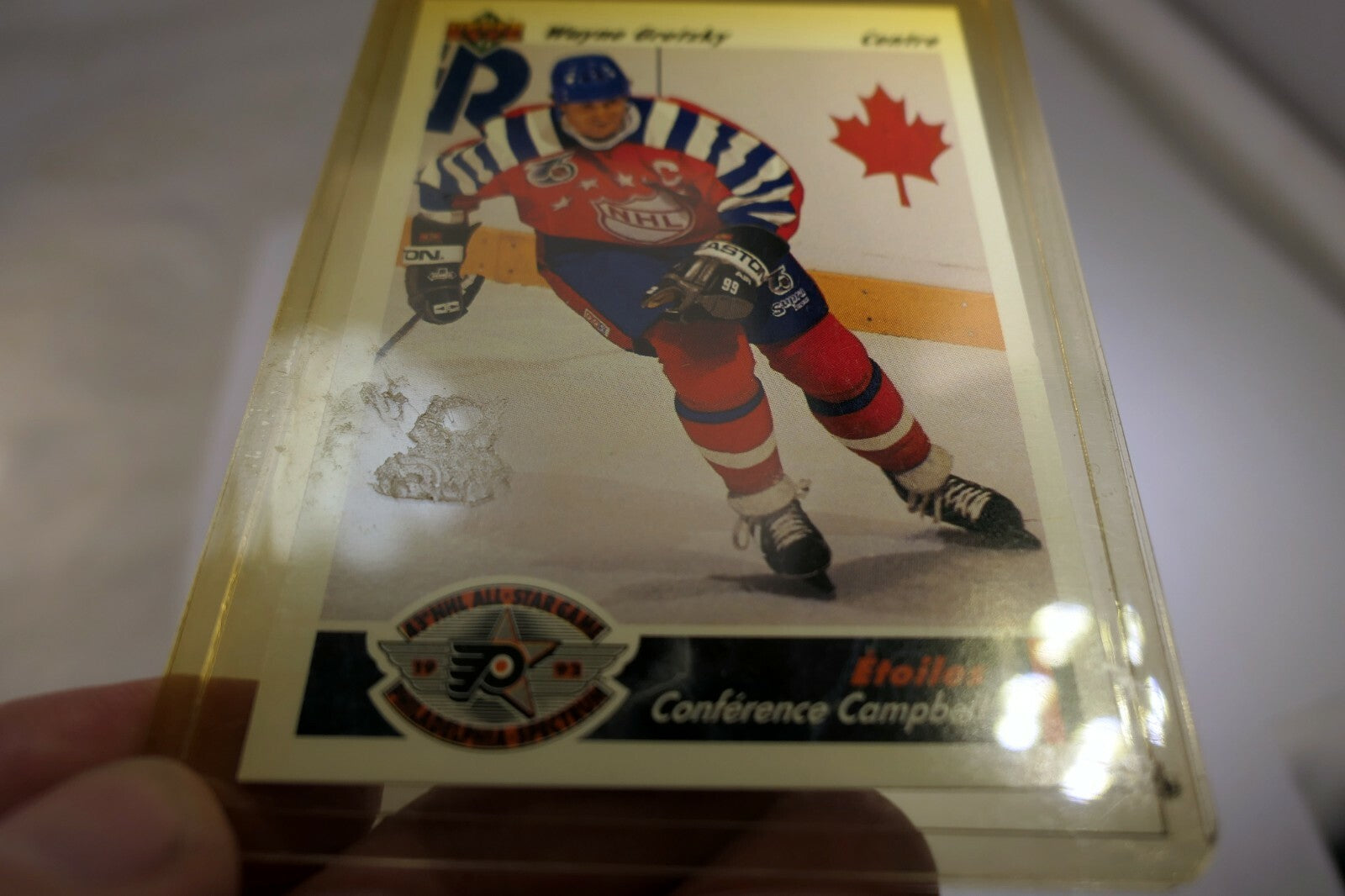Upper Deck 1991 Trading Card Wayne Gretzky 621 Etoiles Conference Campbell