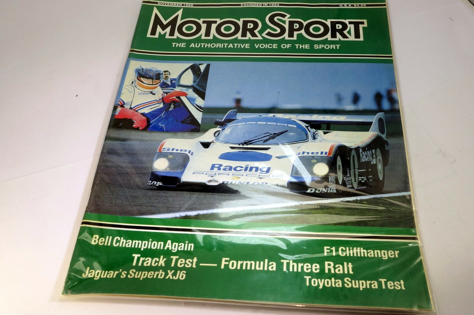 Motor Sport Magazine November 1986 F1 Cliffhanger , Toyota Supra Test, XJ6