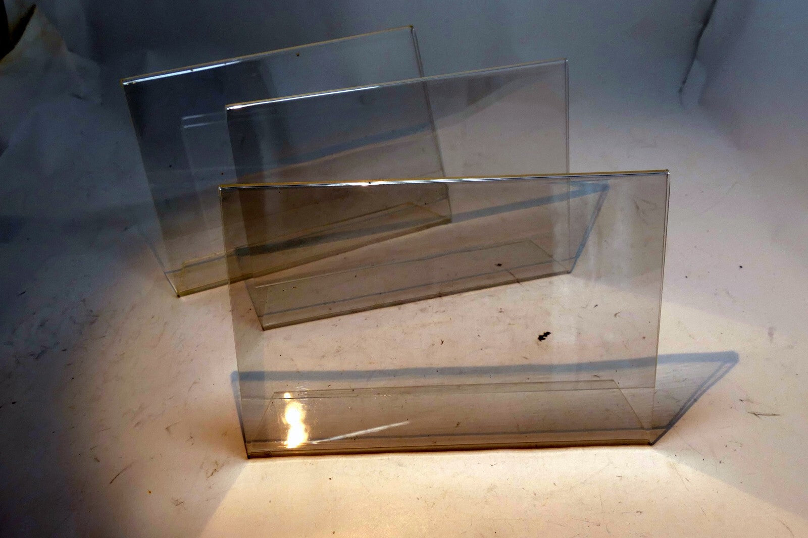 Lot of 3 Pack PICTURE FRAME Horizontal Acrylic Desktop 6"x4" Clear
