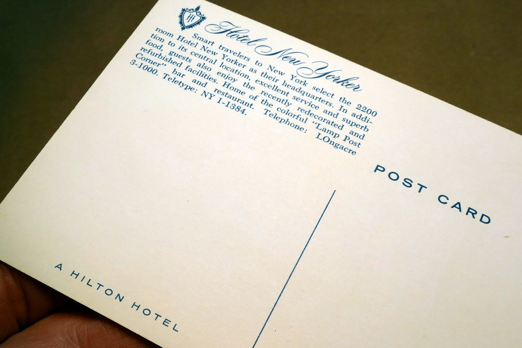 Hotel New Yorker  1950's Postcard - unposted