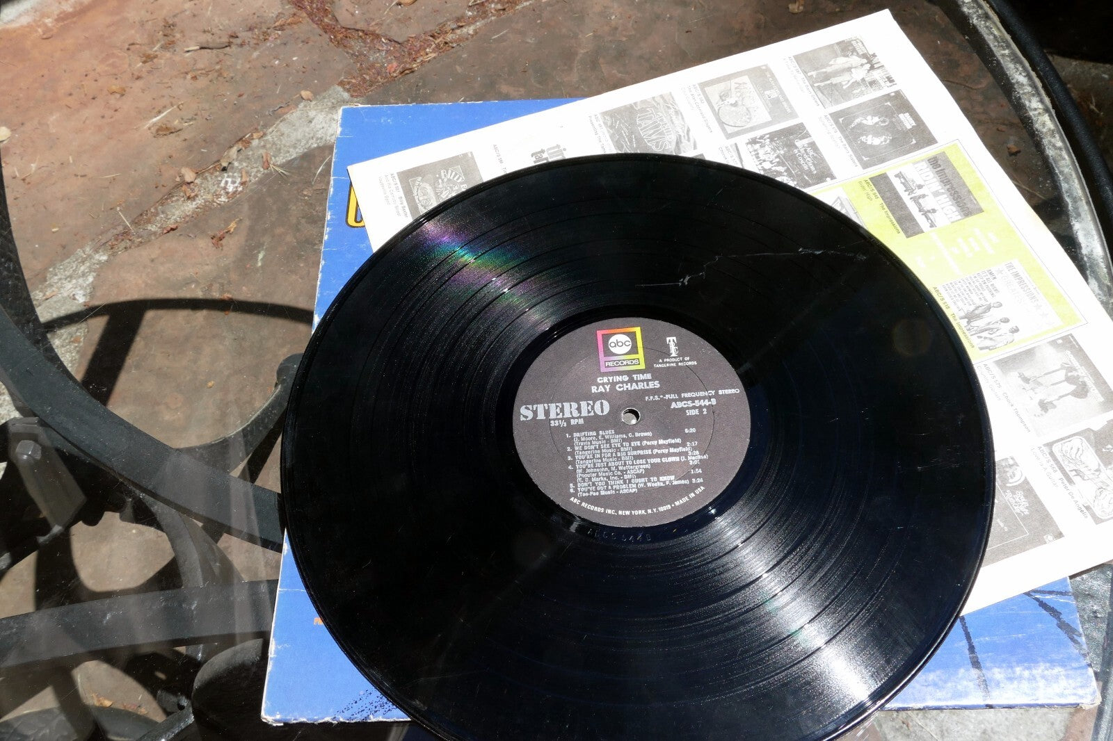 Ray Charles Crying Time LP A  544 ABC Paramount Records LP album