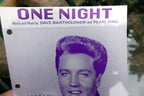 One night elvis presley by dave bartholomew pearl king 1957 sheet music