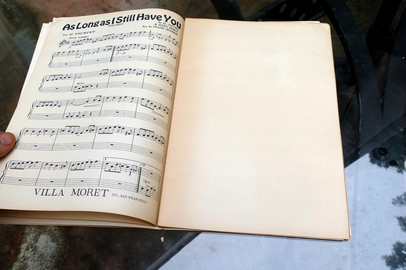 1931 Fox-Trot Sheet Music Al Jacobs Jerry Herst  Frank Skinner As long As I have