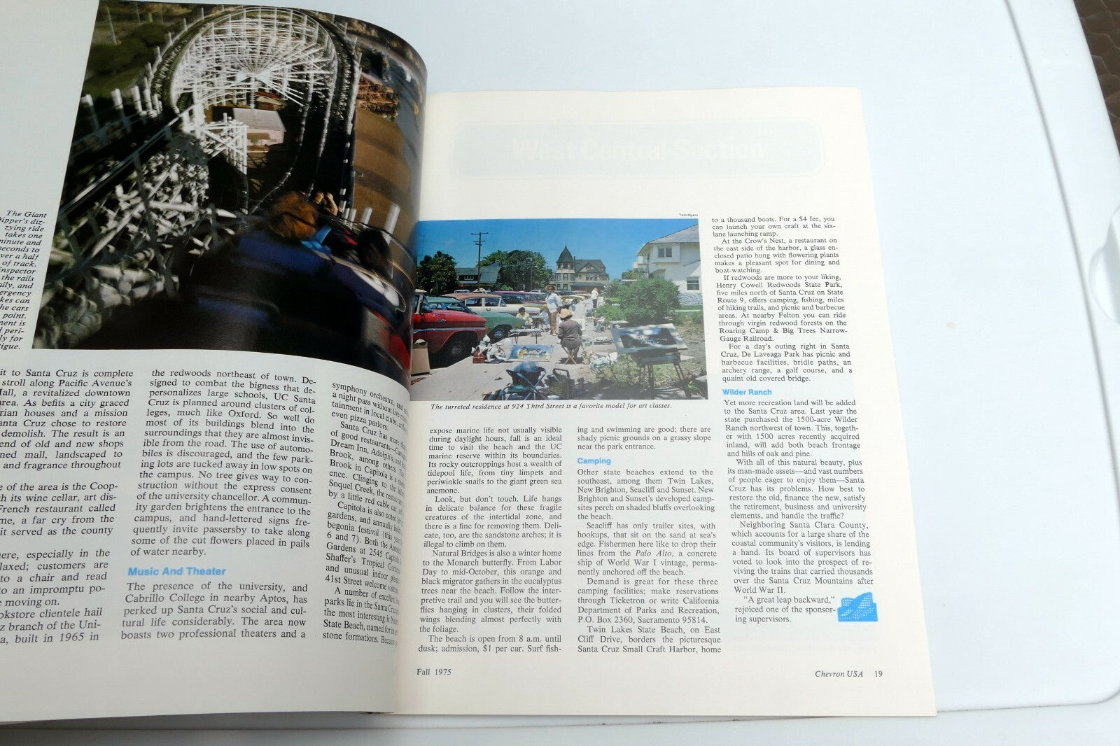 Fall 1975 Chevron USA Travel Club Magazine Zion Park, Santa Cruz, Georgia Hills 