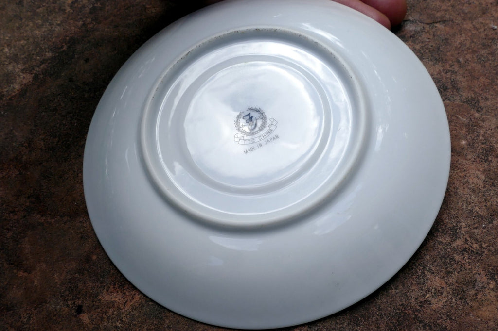 TTC China 6" Round Tea Cup Plate Gold trim TTN1 pattern made in Japan