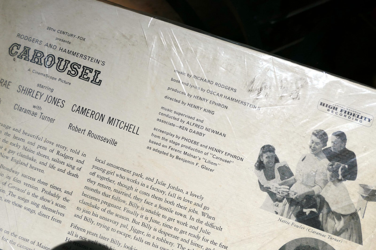 Rodgers and Hammerstein's Carousel Soundtrack Vintage Vinyl  1956 Record LP W694