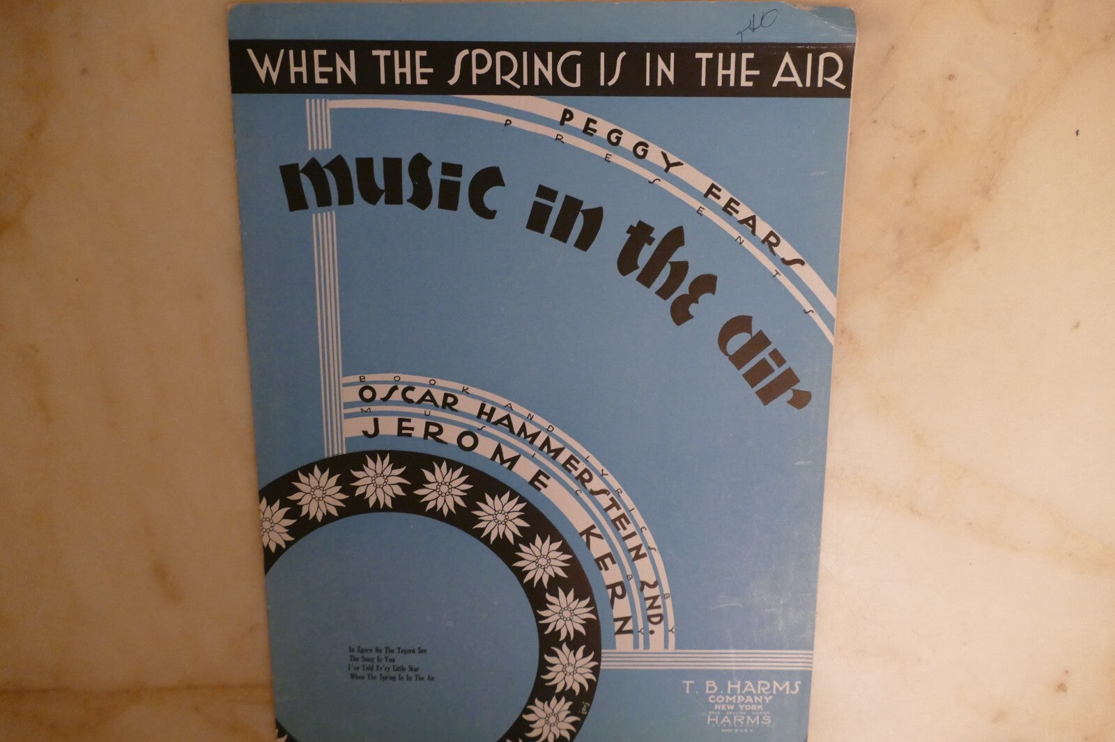 When The Spring Is In The Air1932 by Jerome Kern from "Music In The Air" musical