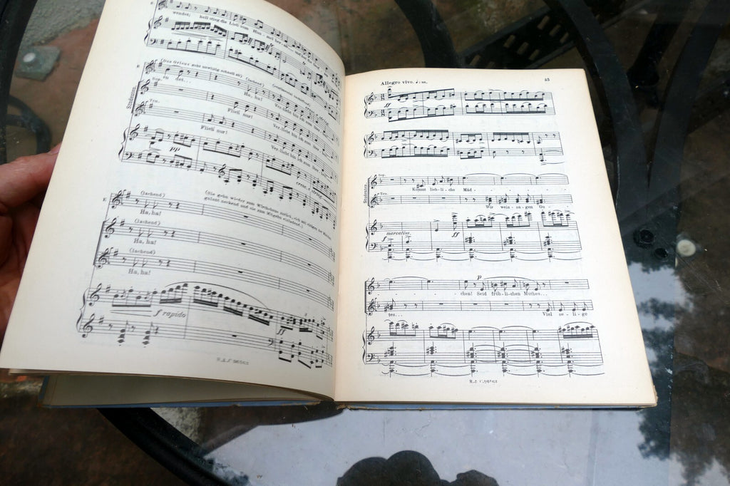 Manon Lescaut musik Puccini sheet music 1893 Italy Turin Ricordi German Leipzip