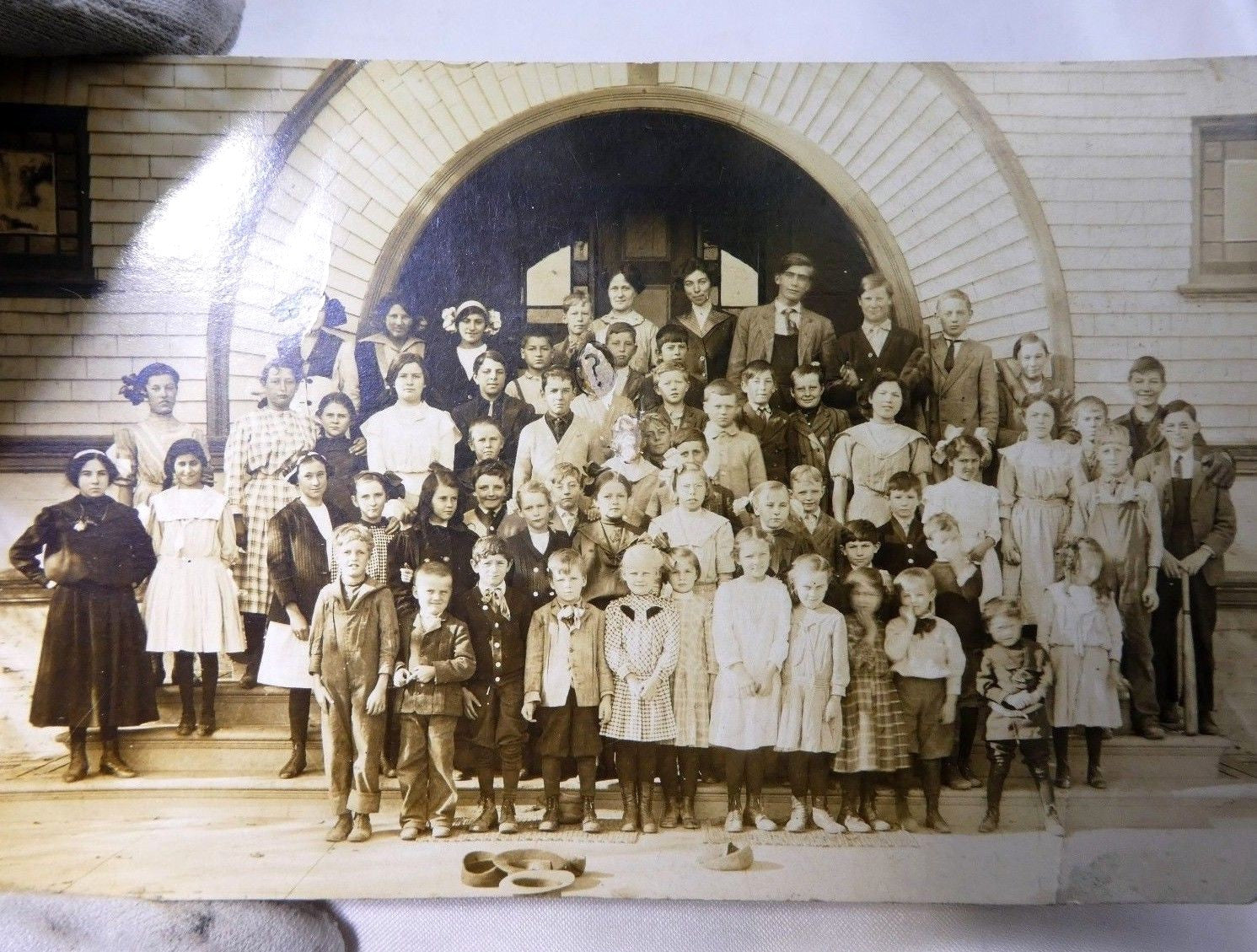 Hamilton school postcard 3.5x5.5" vintage 1918