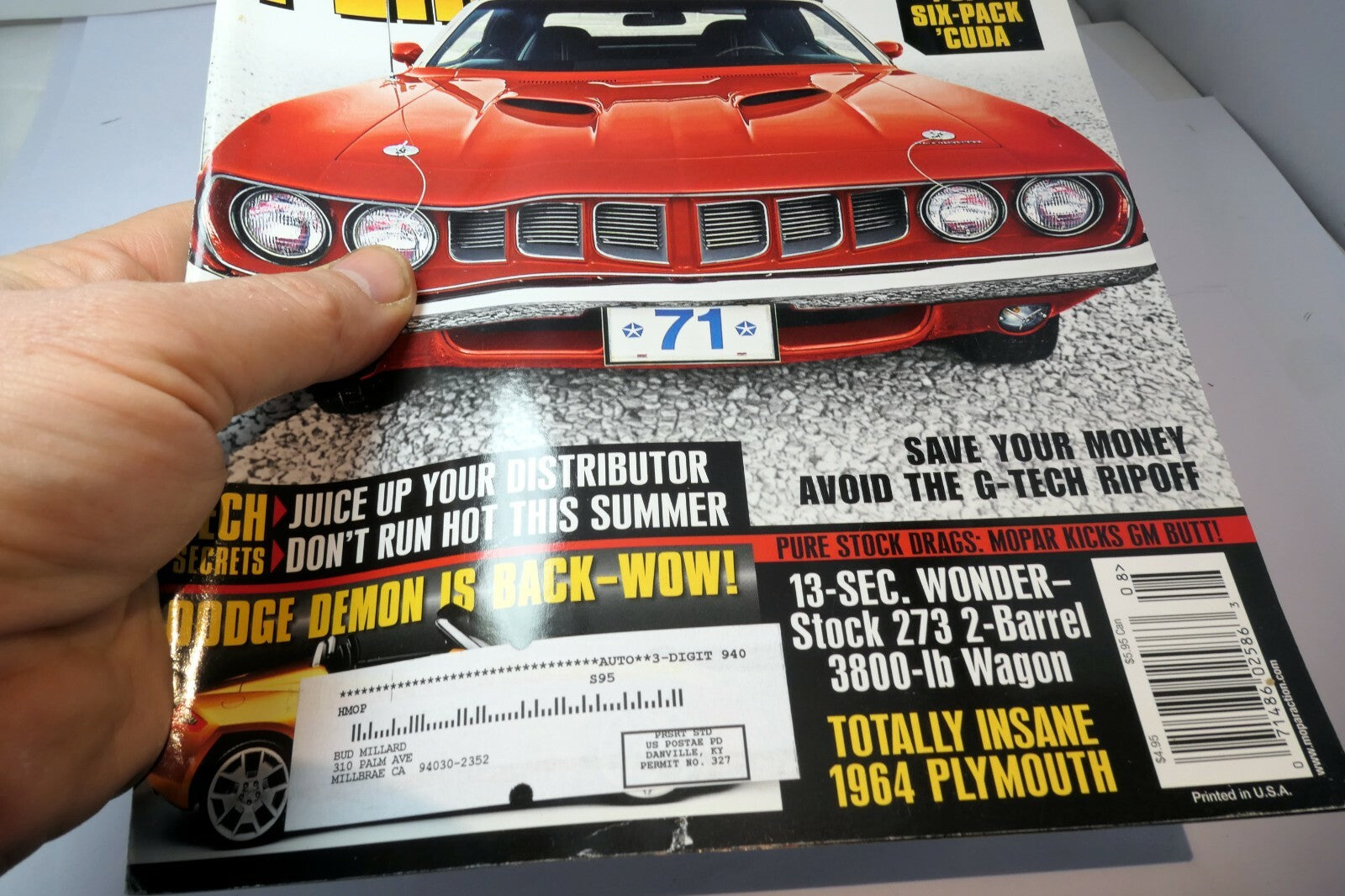 MOPAR Action Magazine August 2007 Perfect 10! Ultimate Restored Six Pack Cuda