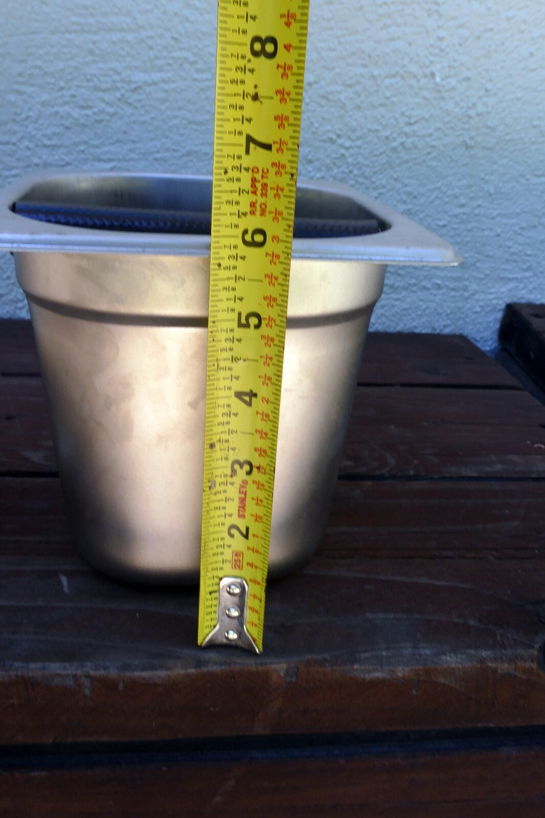 Winco SCD-5 Coffee Grounds Knock Box Bar Espresso Residue Container S/S