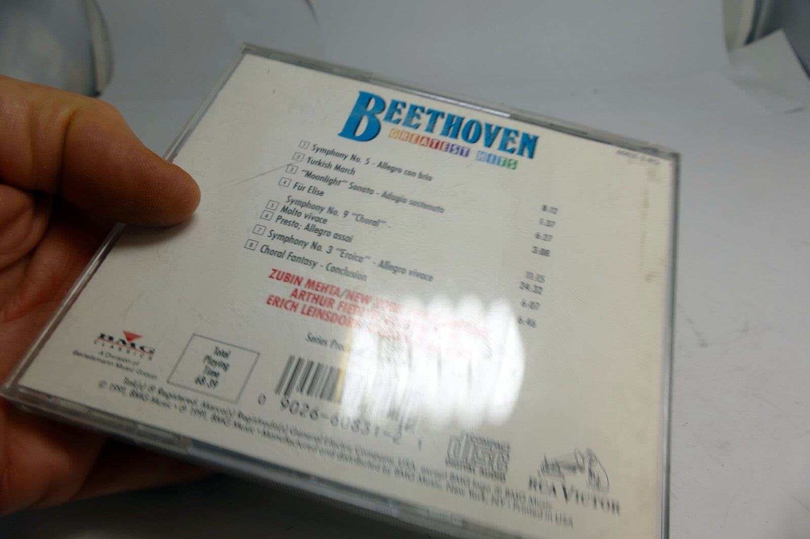 Greatest Hits by Ludwig van Beethoven (CD, 1991) RCA Victor 60+ 1991 BMG