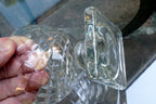 Waterford Goblet Desert Cup 3.5" Tall Square base Diamond - single piece