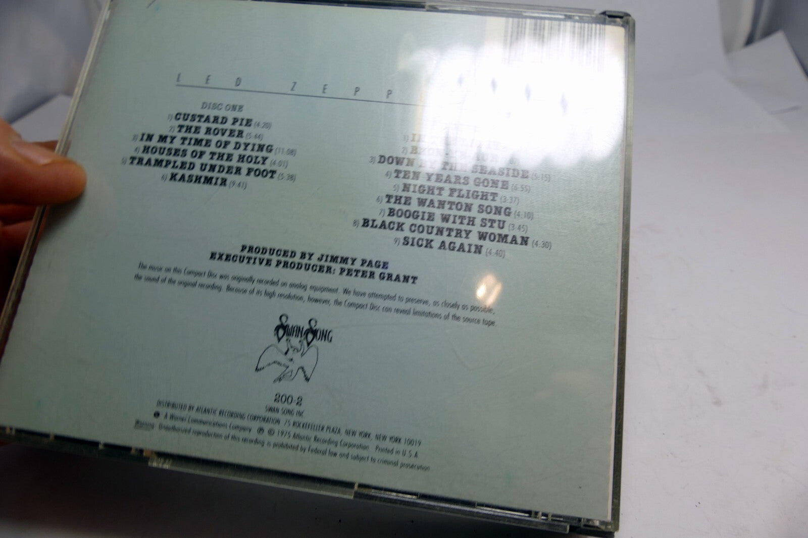 Led Zeppelin - Physical Graffiti (CD, 1975) #SS 200-2 Swan Song 2 double set