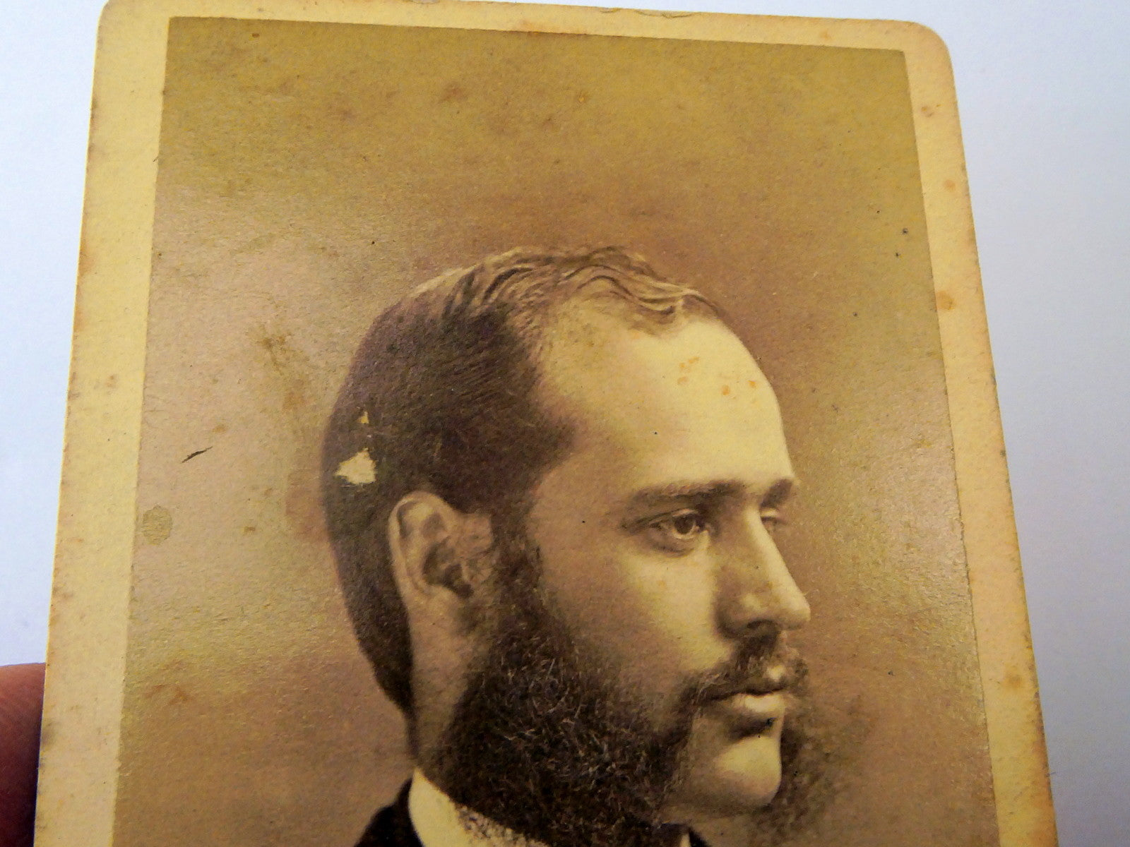 Picture of Gentleman VINTAGE ANTIQUE Photograph 2.5X4" 1880-90's Weidman  family