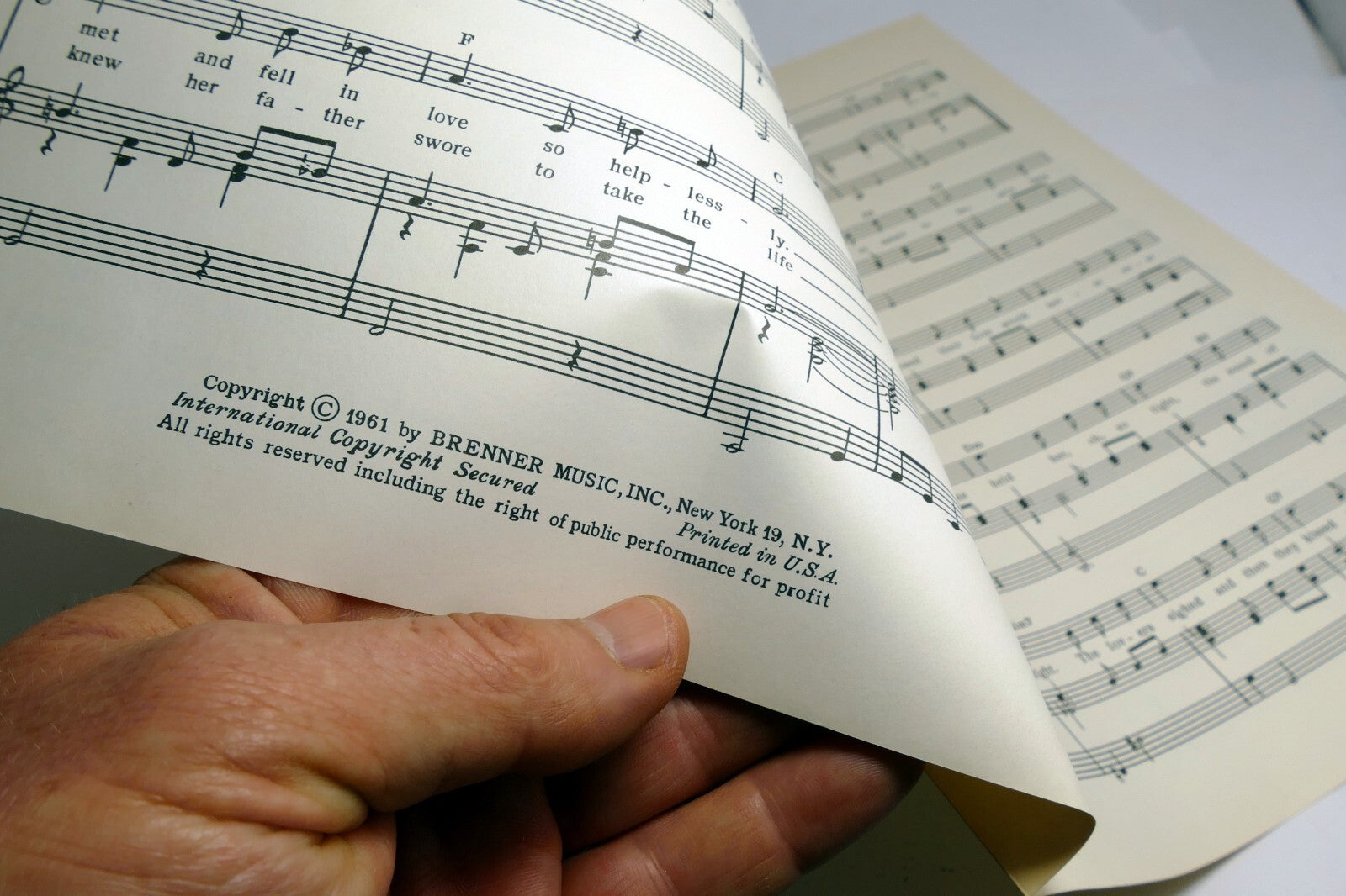 A Texan And A Girl From Mexico  1961  Sheet Music Doc Pomus Mort Shuman