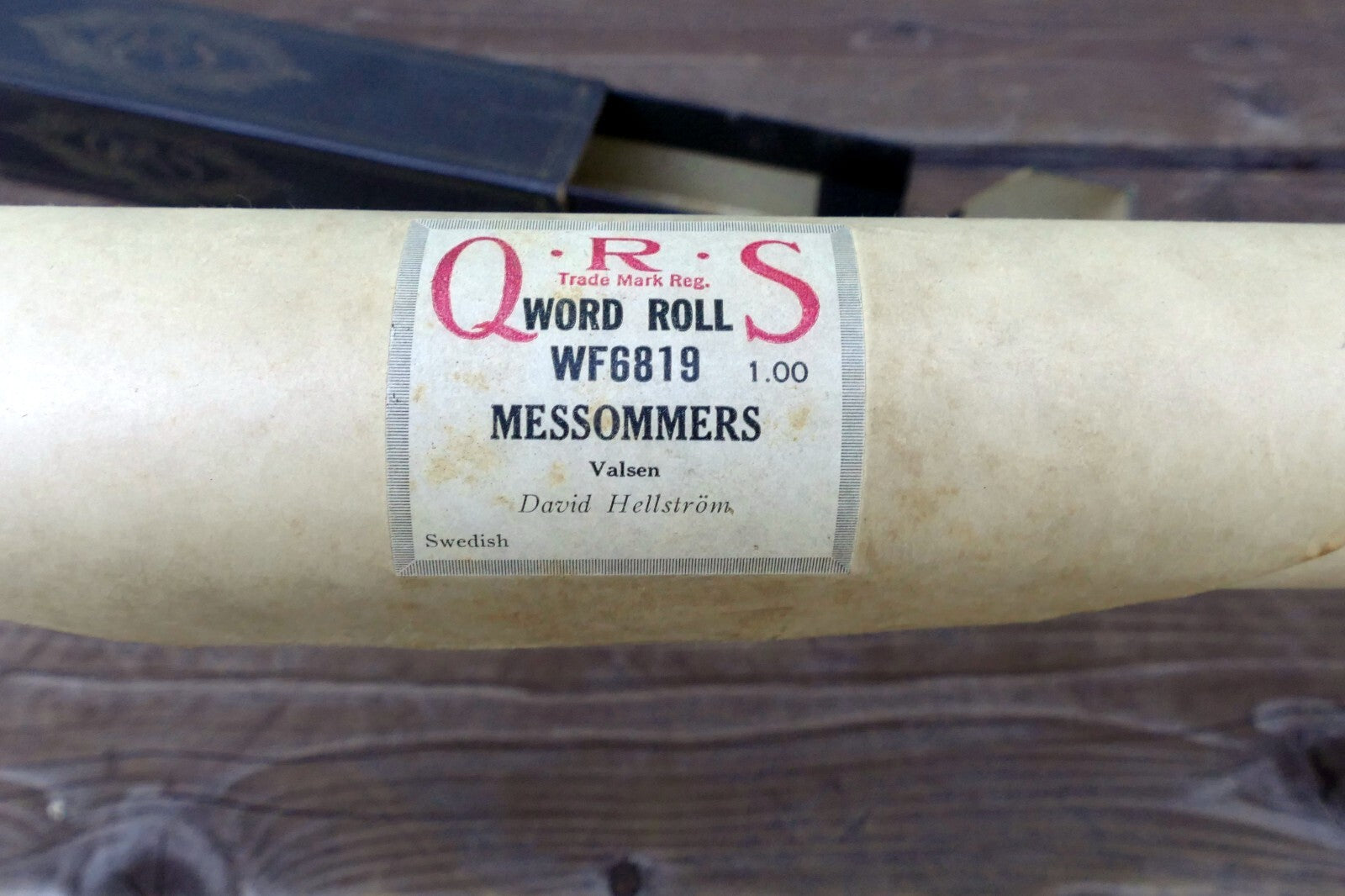 QRS Word roll WF6819 Messommers Valsen David Helsstrom Piano roll