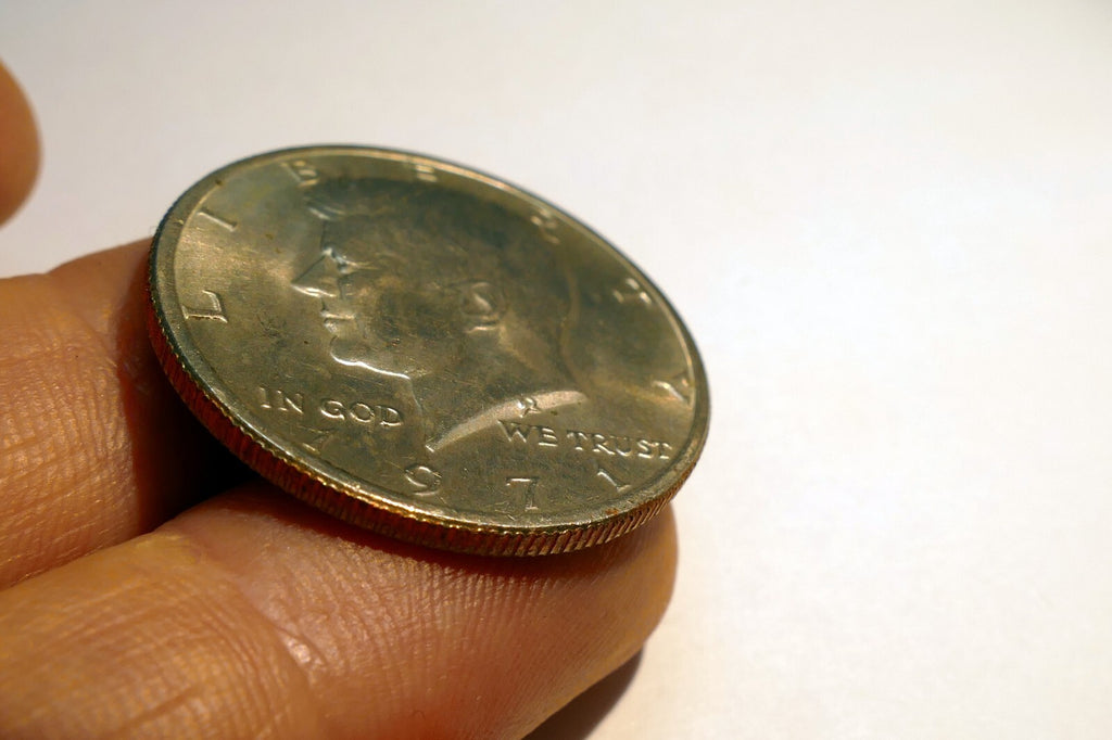 1971 John F Kennedy  half dollar coin US JFK