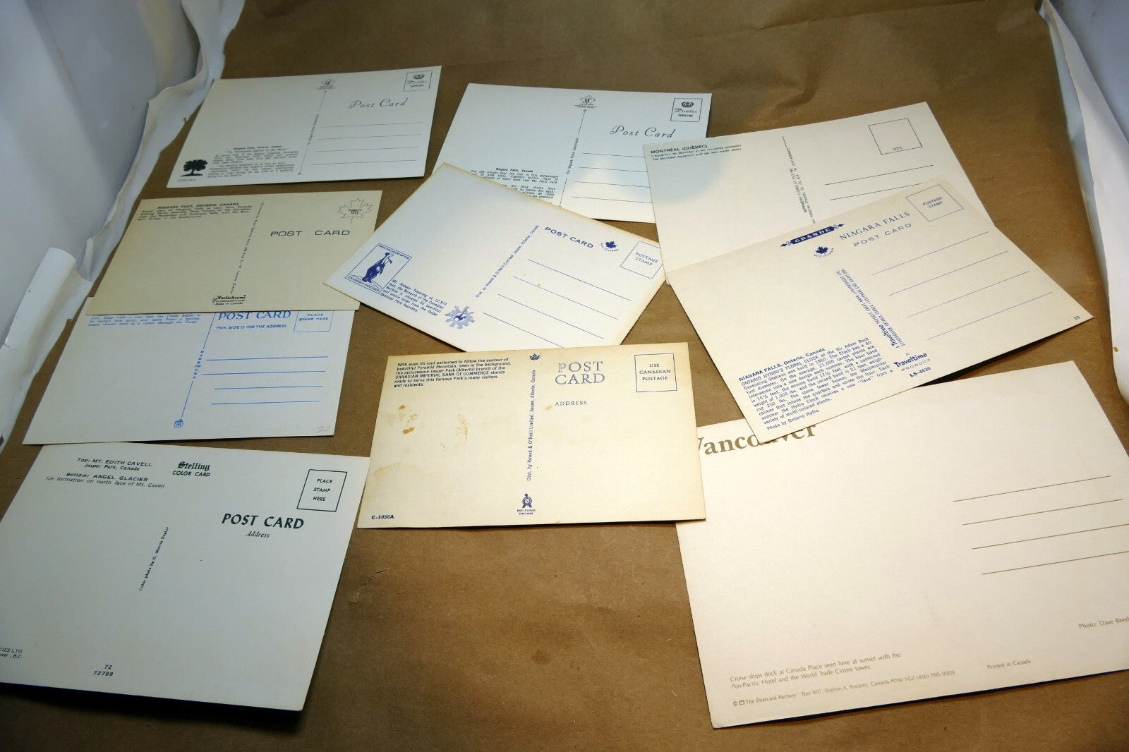 1970's Canada Postcard Lot 10 Scenic landscape Unposted BC Vancove Montreal