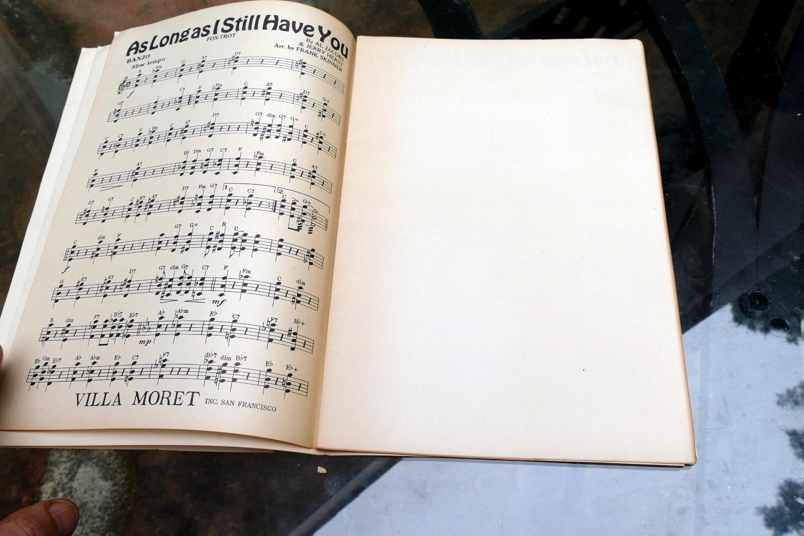 1931 Fox-Trot Sheet Music Al Jacobs Jerry Herst  Frank Skinner As long As I have