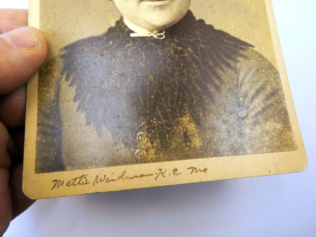Picture of Lady ANTIQUE Photograph 6X4" Martha 'Mattie' Weidman 1890 Kansas City