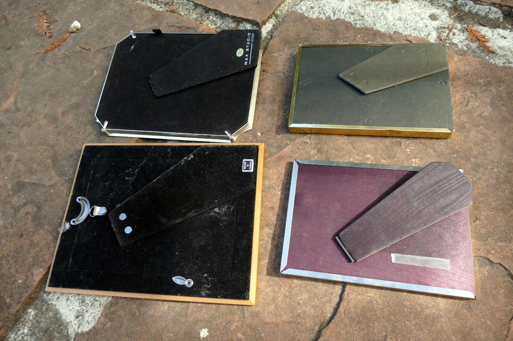 Pack of 4 Wood Metal Picture Portrait Frame 6X4" 5X&" Art Photo lot with glass