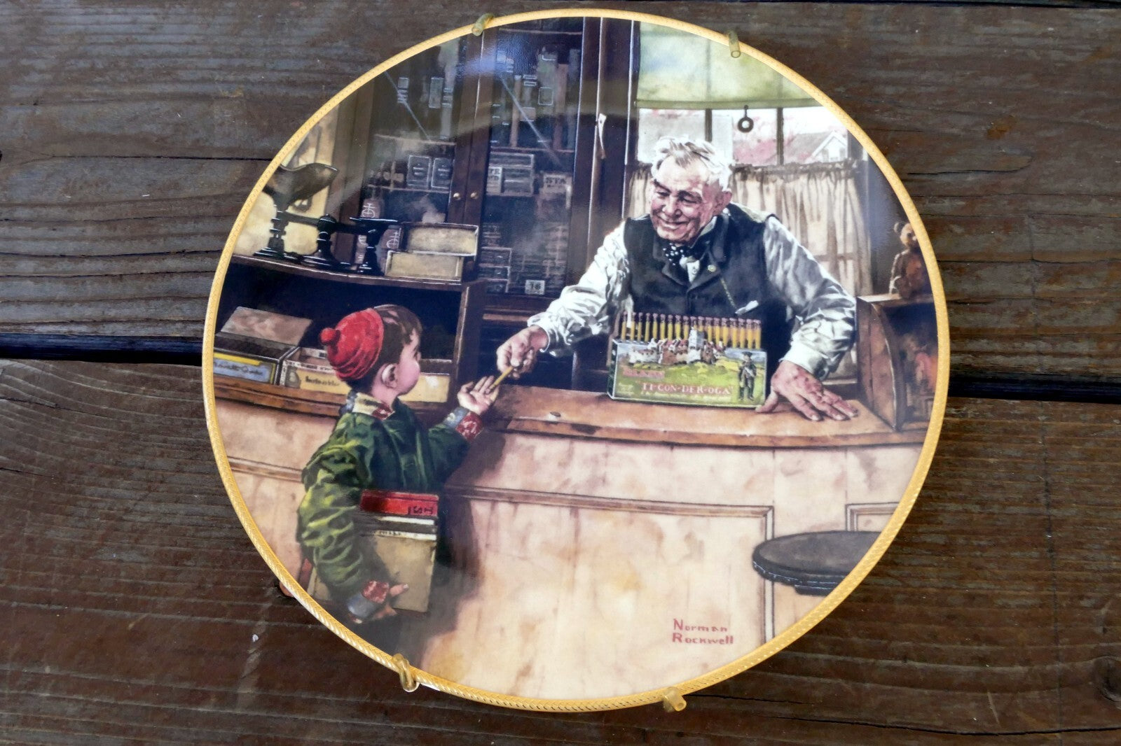 NORMAN ROCKWELL "Back to School" Plate 1990 84-R70-12.1 Limited Edition
