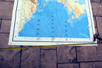 NORTH AMERICA ATLANTIC OCEAN - 40X56" extra Large MAP