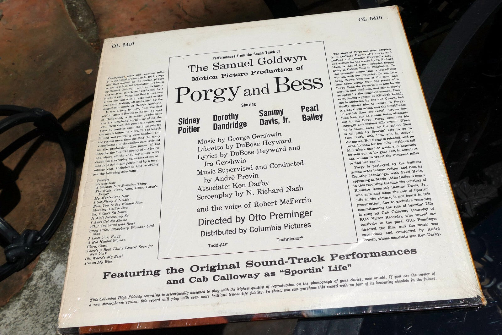 Samuel Goldwyn Porgy And Bess 1959 Mono Jazz/Musical Vinyl LP OL 5410 Columbia
