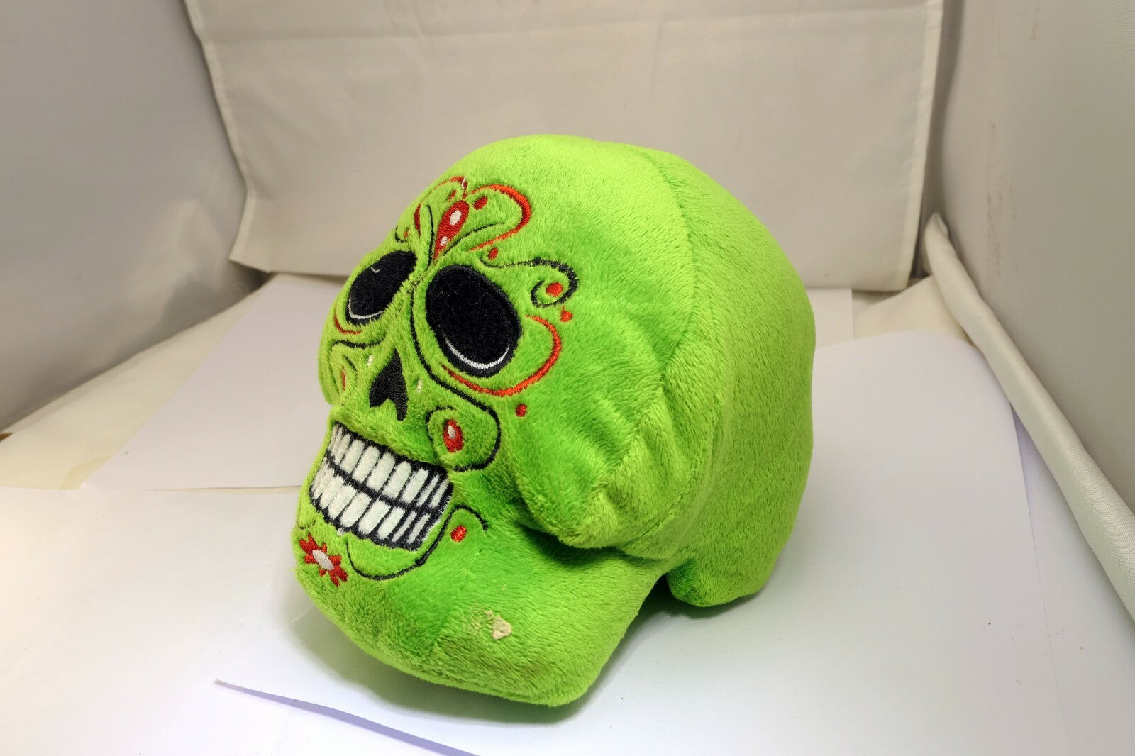 Skull  Guard Plush Toy day of the dead Mexico 6"