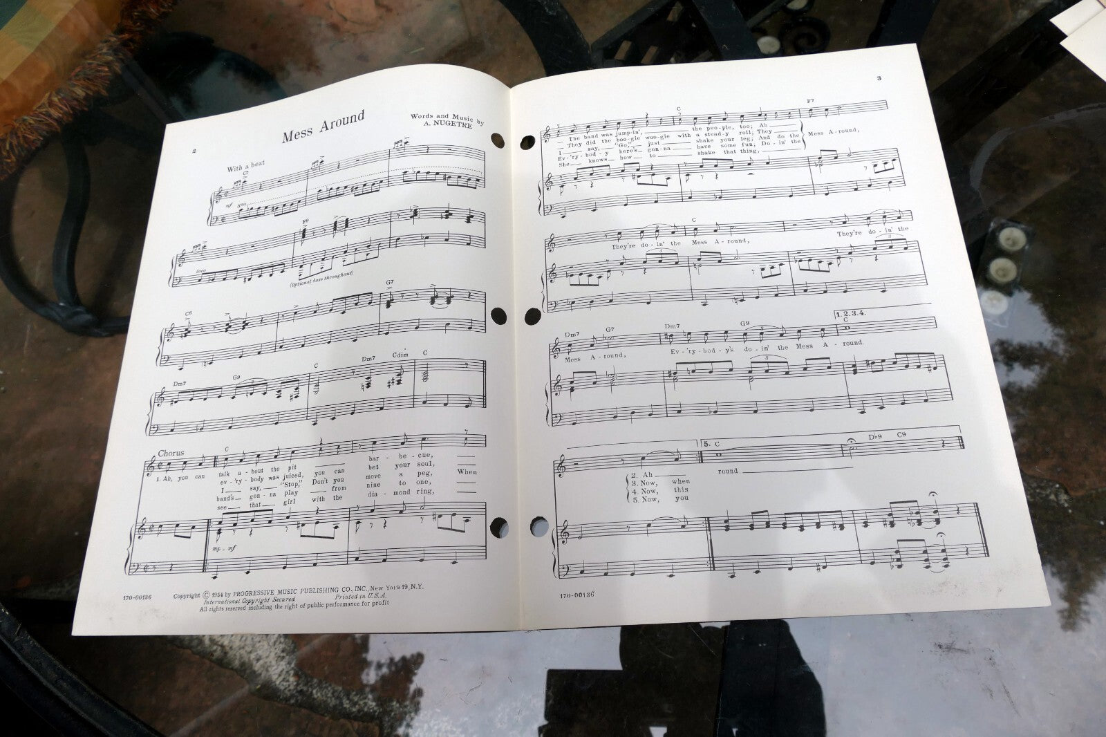 Mess Around by A. Nugtre   Ray Charles  1954 Sheet Music