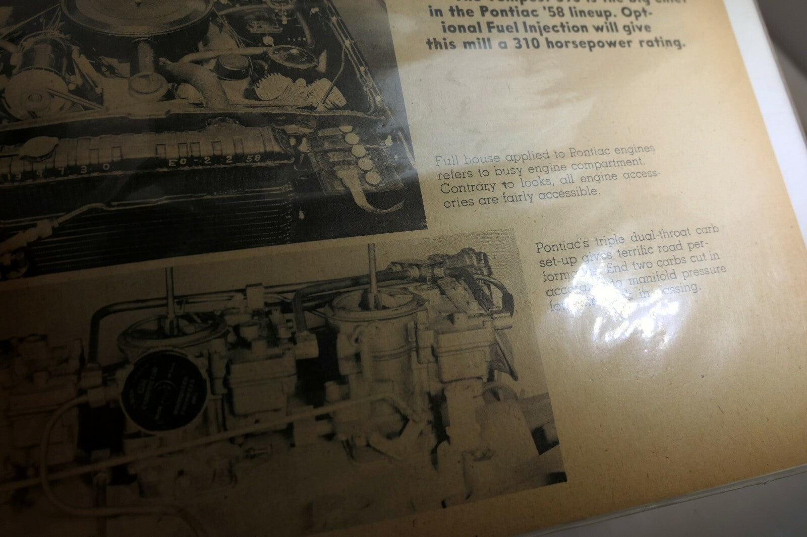 Pontiac Fabulous '58 engines Tempest 395 Magazine Advertisement AD 1958