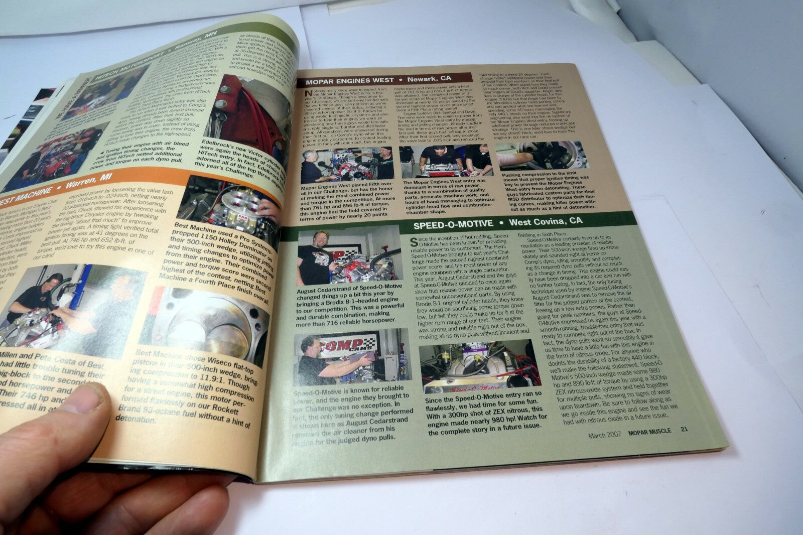 MOPAR Muscle Magazine March 2007 Big-Block '71 Dart '76 Road Runner '66 Satellit