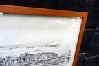 San Francisco harbor print Golden Gate Water front 1940's California USA