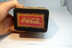 Coca-Cola Tin Can  Red & Gold "Delicious and Refreshing" Drink rectangle  6"