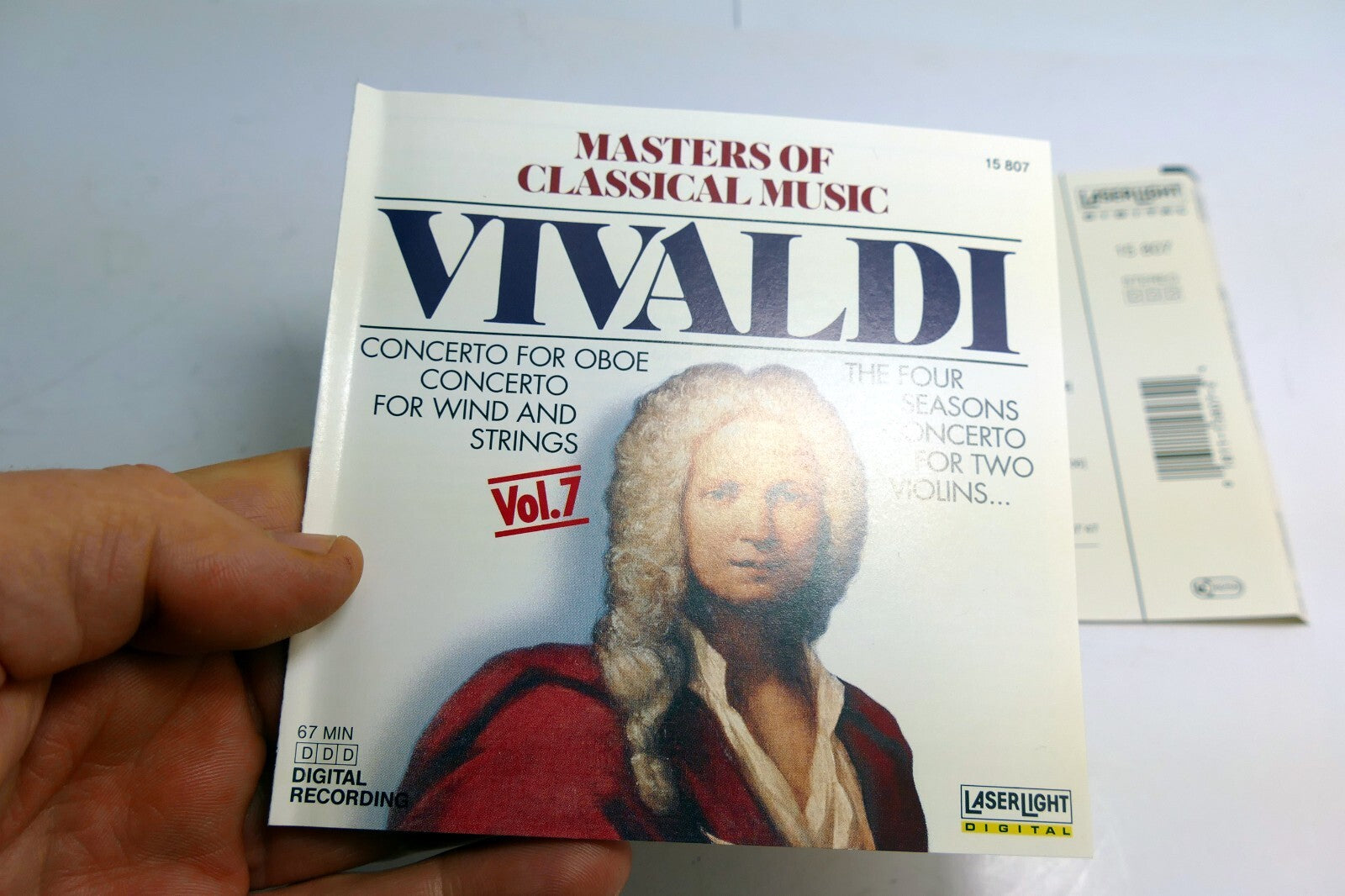INLAY Cover ART Only - NO Case or CD included Masters of Classical Music Vivaldi