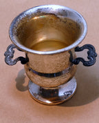 Antique smp co silversmith silver copper small bowl dish 2.5x3" small