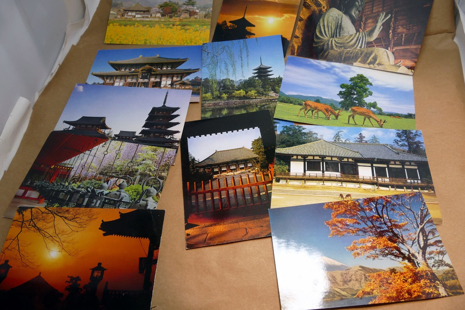 Todaiji temple   nara japan postcard 1970's lot of 12 pack unposted vintage