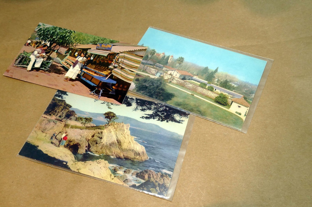 Unposted Postcard 3 lot from 1940's Union 76 Oil Company Santa Cruz CA