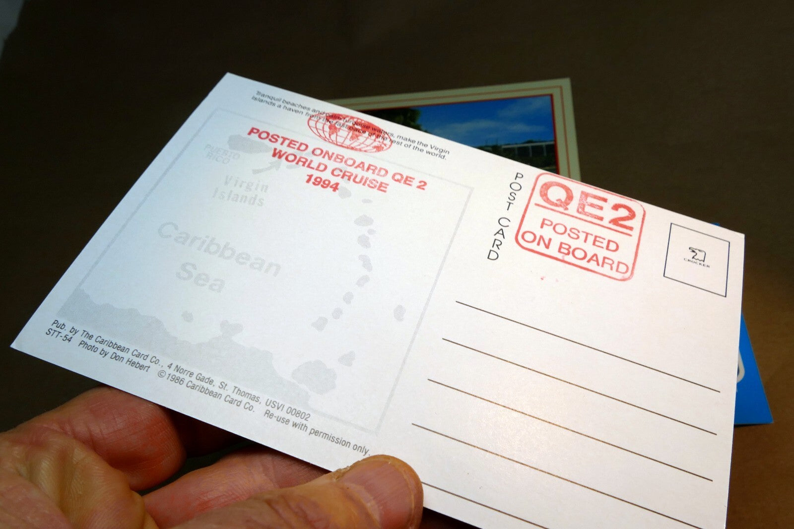 1980's Postcard St. Thomas Virgin Islands lot of 3 vintage 1990's Caribbean sea