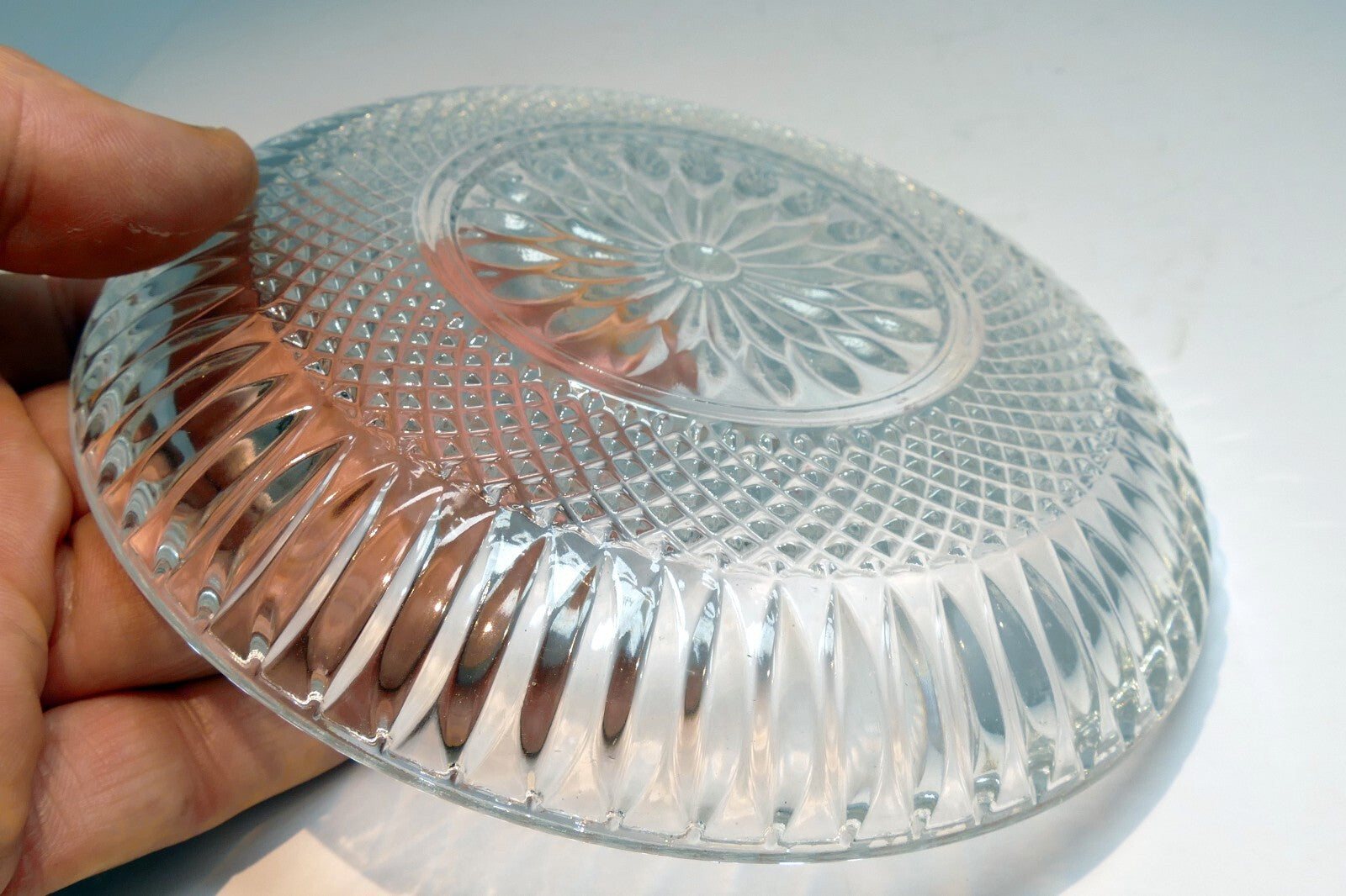 Crystal GRAFTON Desert Cookie Plate (Platter) 6" small