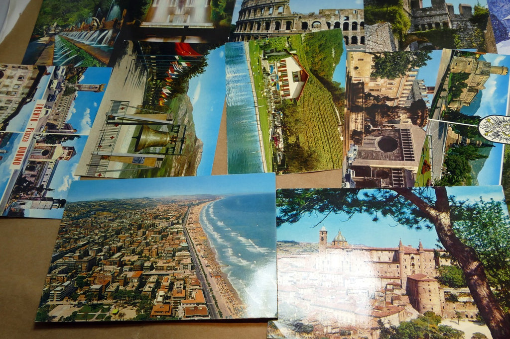 1980's Postcard unposted Italy set of 12 Genova Cityscapes Roma lot