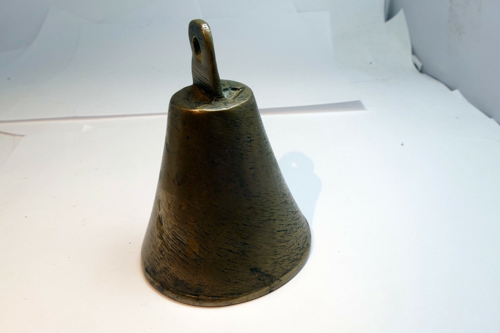 4" Solid Brass Doorbell Hanging Entry Wall Decor Vintage  handmade