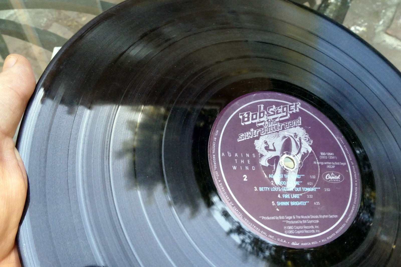 BOB SEGER AGAINST THE WIND LP Vinyl SOO 12041 1980 Original Capitol Records