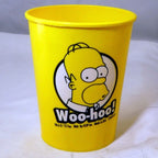 The simpsons homer woo hoo! plastic water beer cup 4" tall