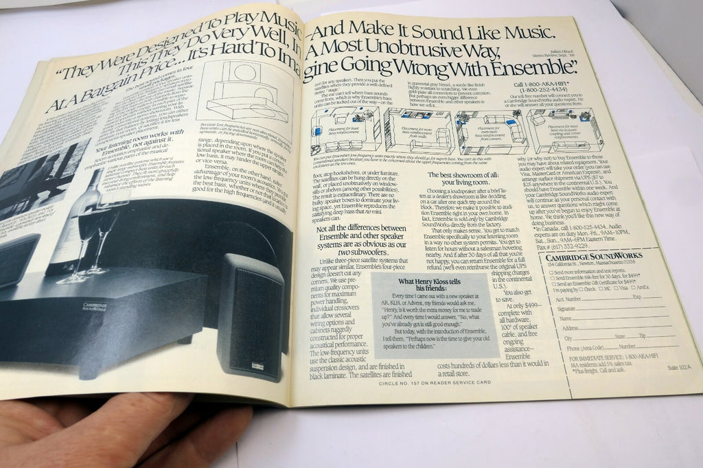 Stereo Review Magazine April 1989 Home Theater Surround sound Hi-Fi