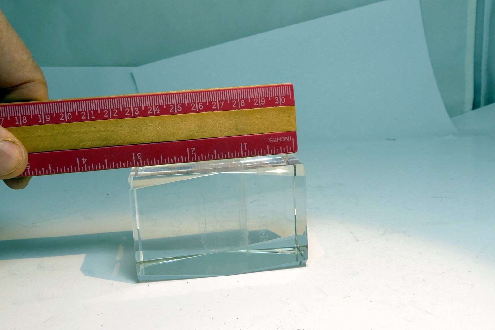 Rome Roma Laser Etch Glass Paperweight  Fontana Trevi  Fountain 3X2X2" crystal