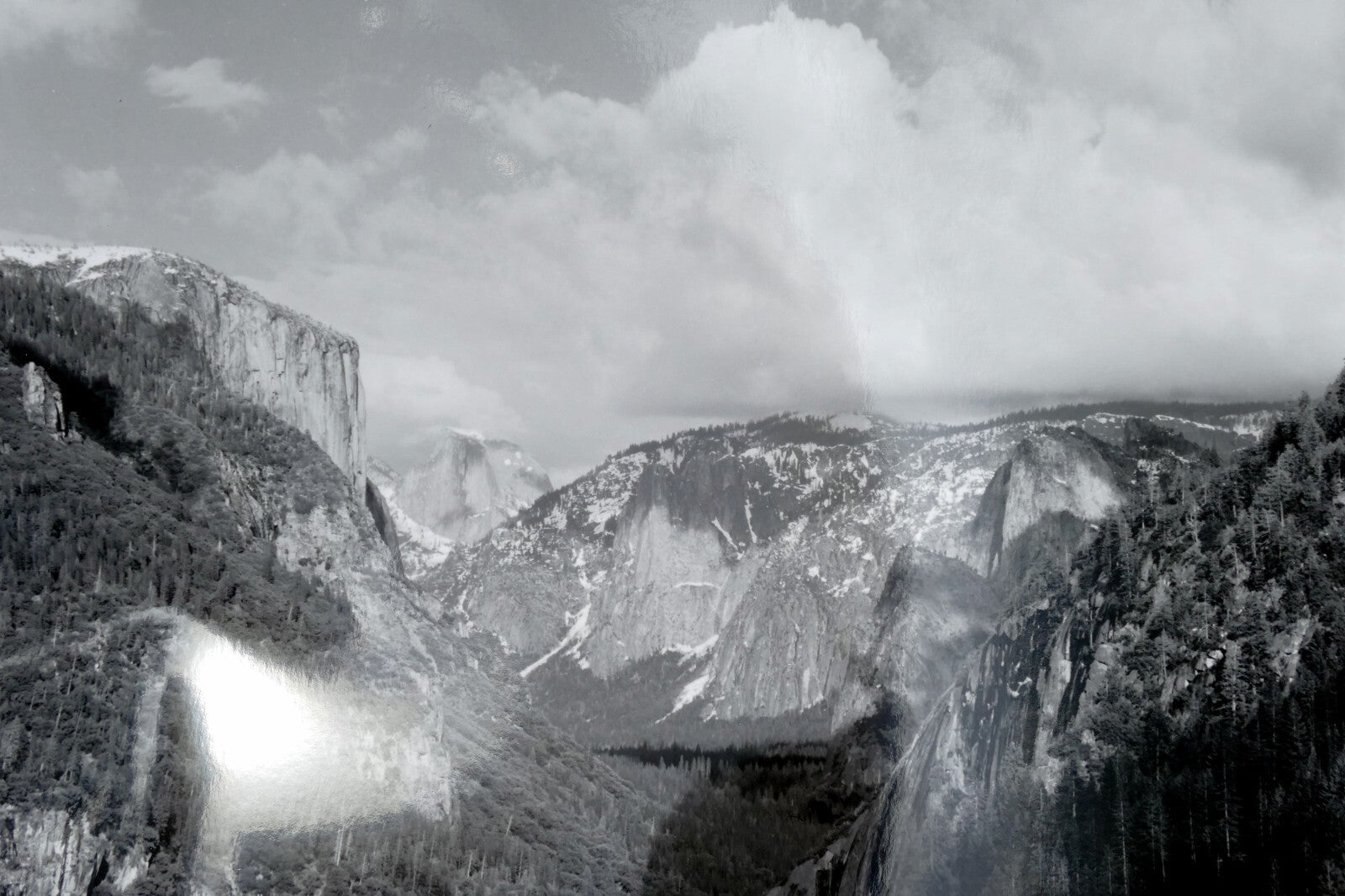 Yosemite California 11X14" Black & white Picture Photo Valley in Winter