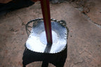 Hand Forged EVERLAST Metal Aluminum Bowl w/Hammered Fruit Grapes 9" basket